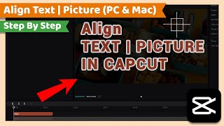 Information Align Text, Picture or Objects | CapCut PC Tutorial Guide