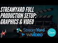STREAMYARD FULL PRODUCTION SETUP: GRAPHICS AND VIDEOS Using Canva and WeVideo