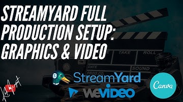 STREAMYARD FULL PRODUCTION SETUP: GRAPHICS AND VIDEOS Using Canva and WeVideo
