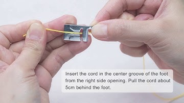 NECCHI Cording Foot / Sewing Machine Presser Foot Tutorial