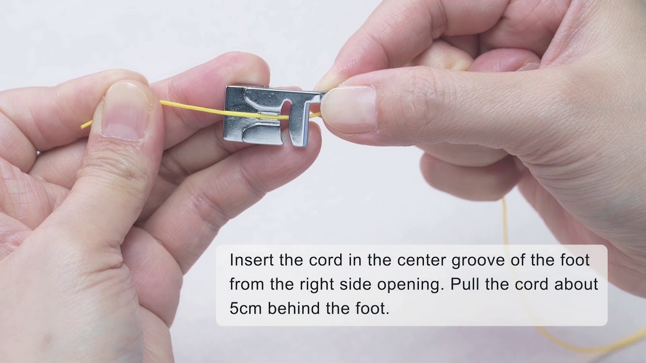 NECCHI Sewing Machine Accessories Tutorial Cording Foot YouTube