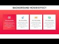 Background hover animation effect in elementor