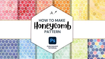 Learn to create HONEYCOMB PATTERN in Adobe Photoshop 