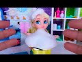 ¡Cuidando de Mis Muñecas Elsa, Anna y Las Princesas Disney! ¡Spa Peluquería y Manicura!