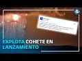 Cohete de Blue Origin explota en plataforma de lanzamiento durante prueba