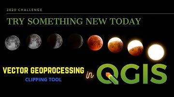 Clipping in QGIS - Vector Geoprocessing tools # Lesson 12 of 29 # QGIS Tutorial.
