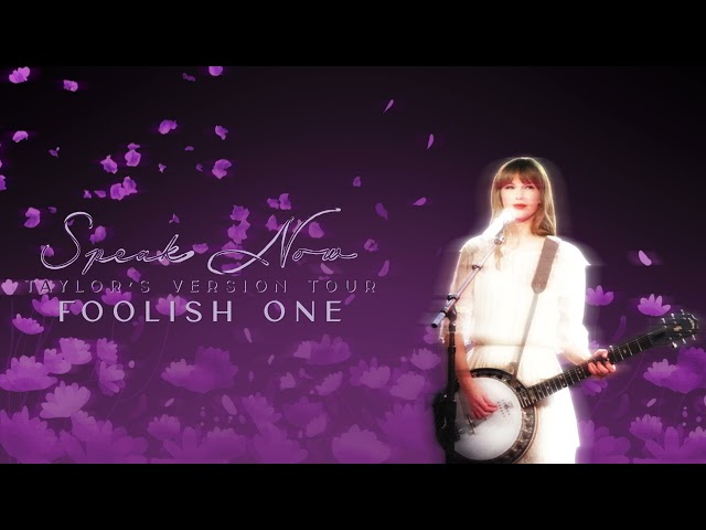 Taylor Swift - Foolish One (Live Studio Version) [Speak Now (Taylor's Version) Tour] class=