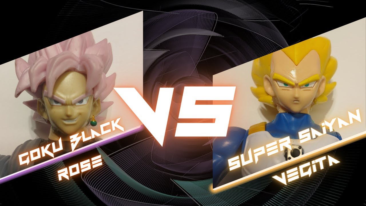 Goku Black Rosé vs Super Saiyan Vegeta | AFFL Action Figure Fight