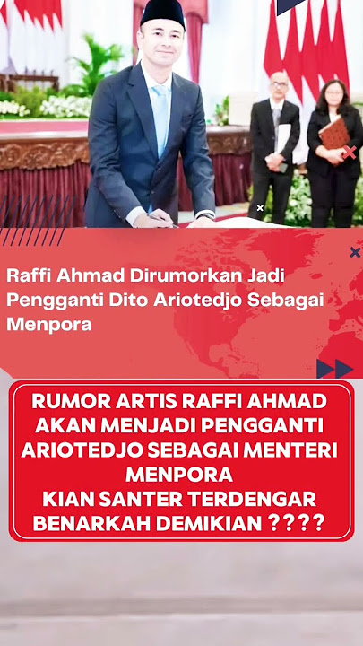 Raffi Ahmad di Rumorkan Akan Menjadi Menpora❗#celebrity #entertainment #raffiahmad