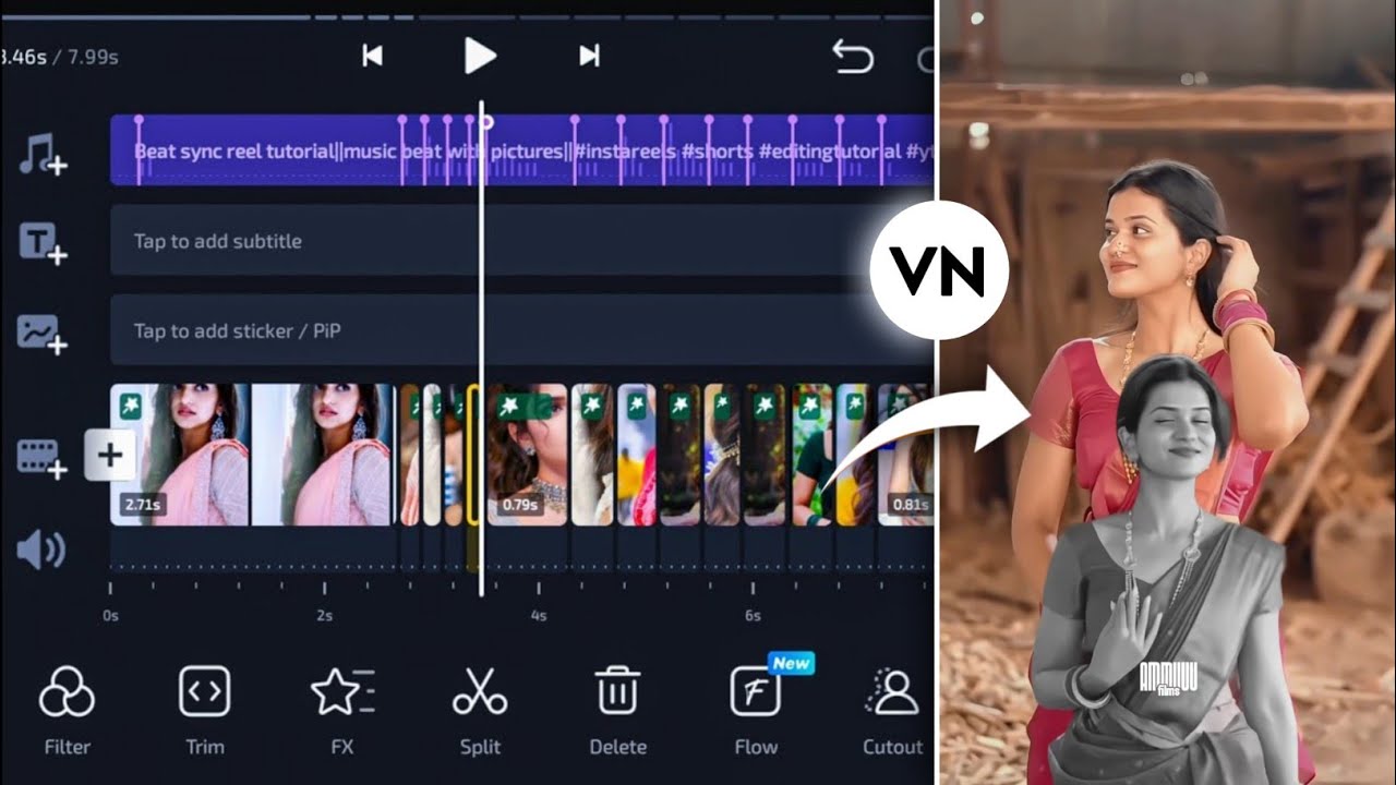 Cutout Transition VN Video Editing Tutorial | Trending VN App ...