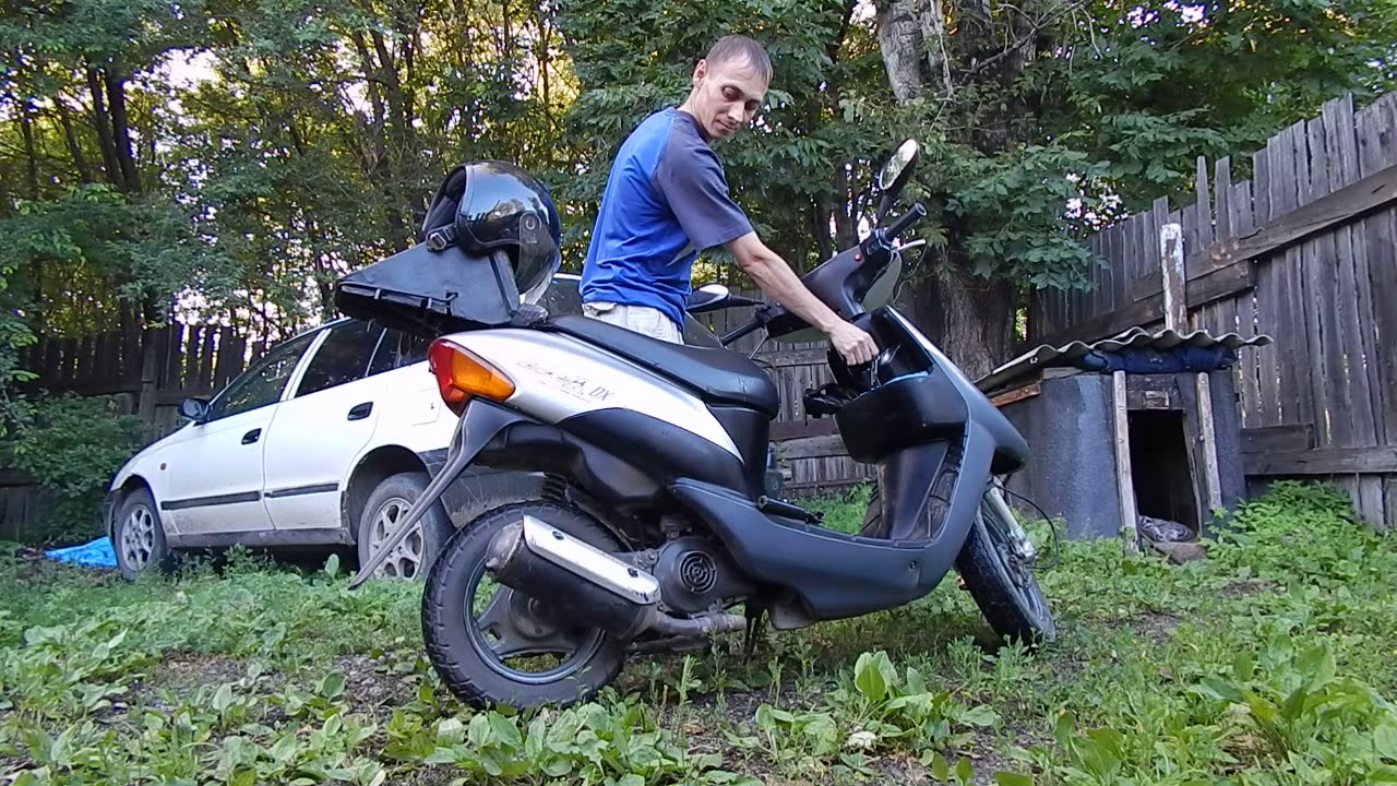 Suzuki Lets 2, поломка коленвала. - YouTube