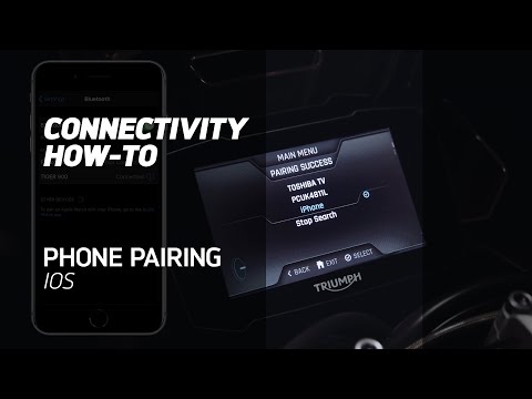 MY TRIUMPH CONNECTIVITY HOW-TO - Pair your Phone (iOS)