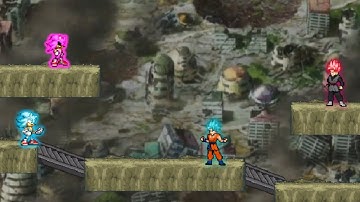 Sonic and Goku Blue VS Sonic Exe and Black Goku Rose SSF2 MOD