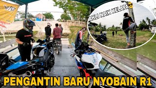 KASIH MOTOR YAMAHA R1 BUAT PERSIAPAN NIKAH || MAIN KEKAMPUNG AHSAN MV