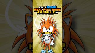 What’s Sonic The Hedgehog Real Name?