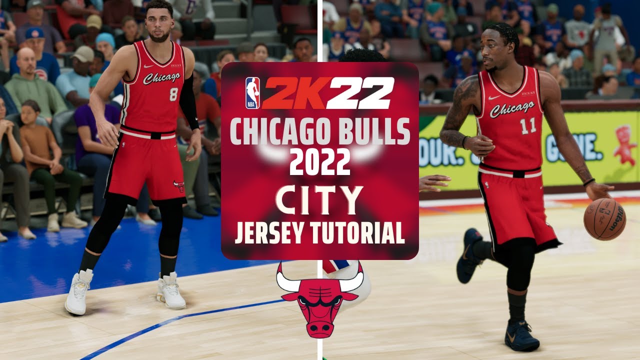 2022 Chicago Bulls City Jersey Tutorial - NBA2K22 (MY NBA/ MY TEAM