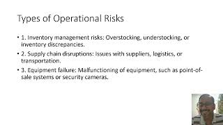 Retail store Management Risk Chapter 1A