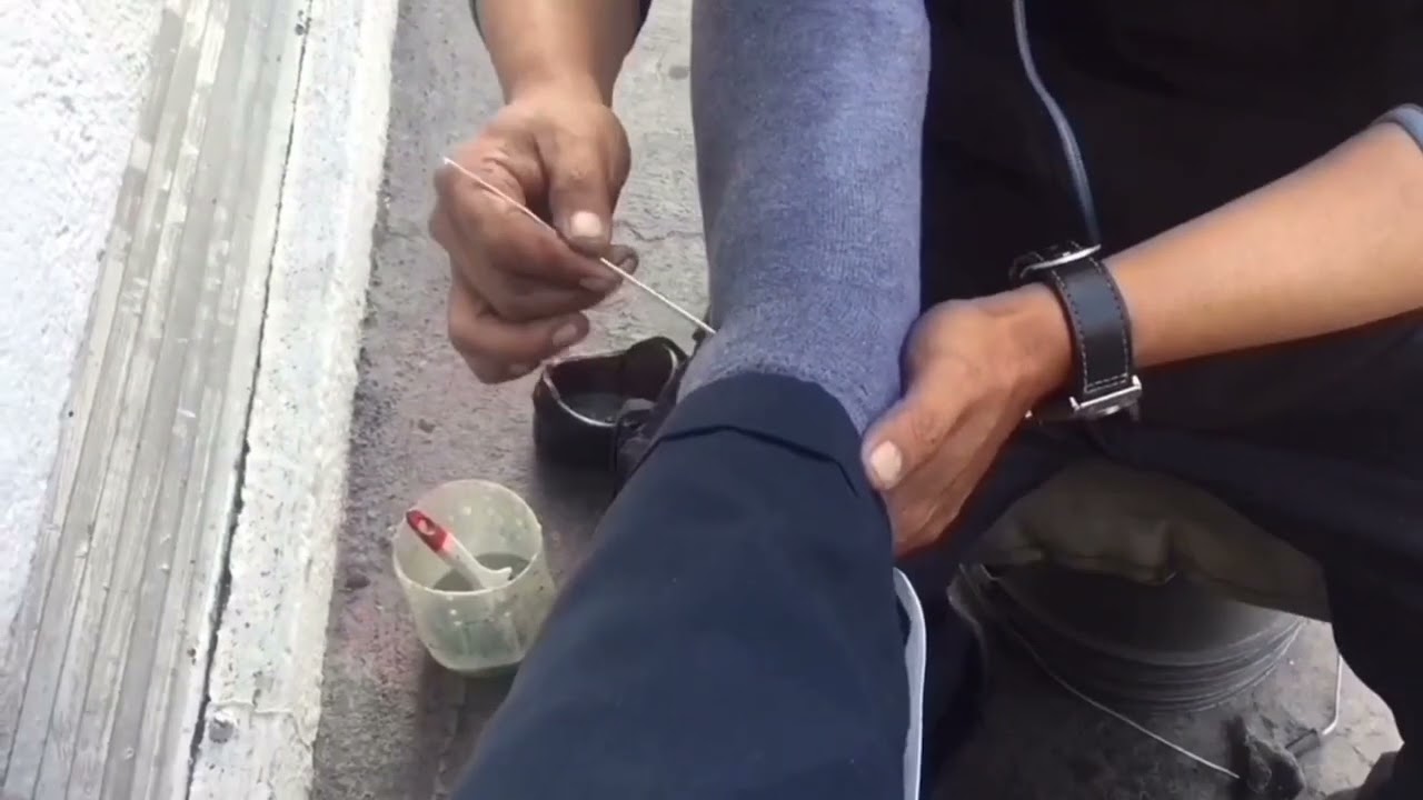 asmr shoe shine