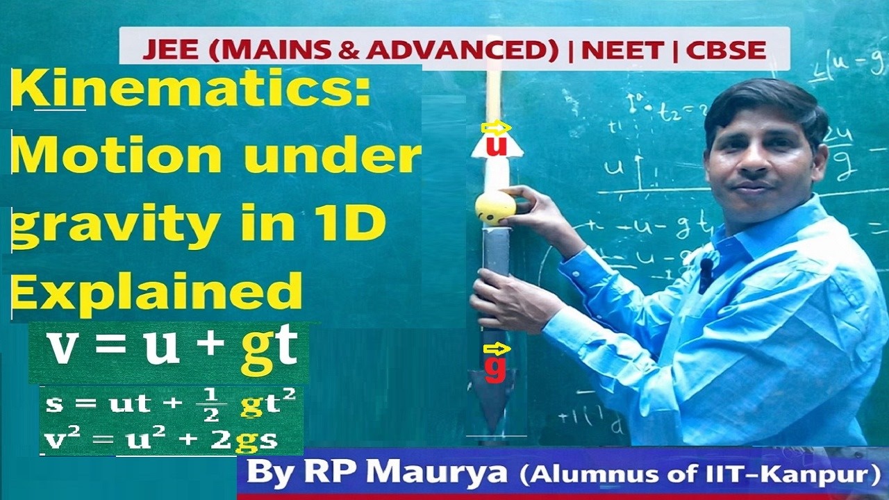Motion under gravity in 1 D for NEET and JEE Explained by RP Maurya ...