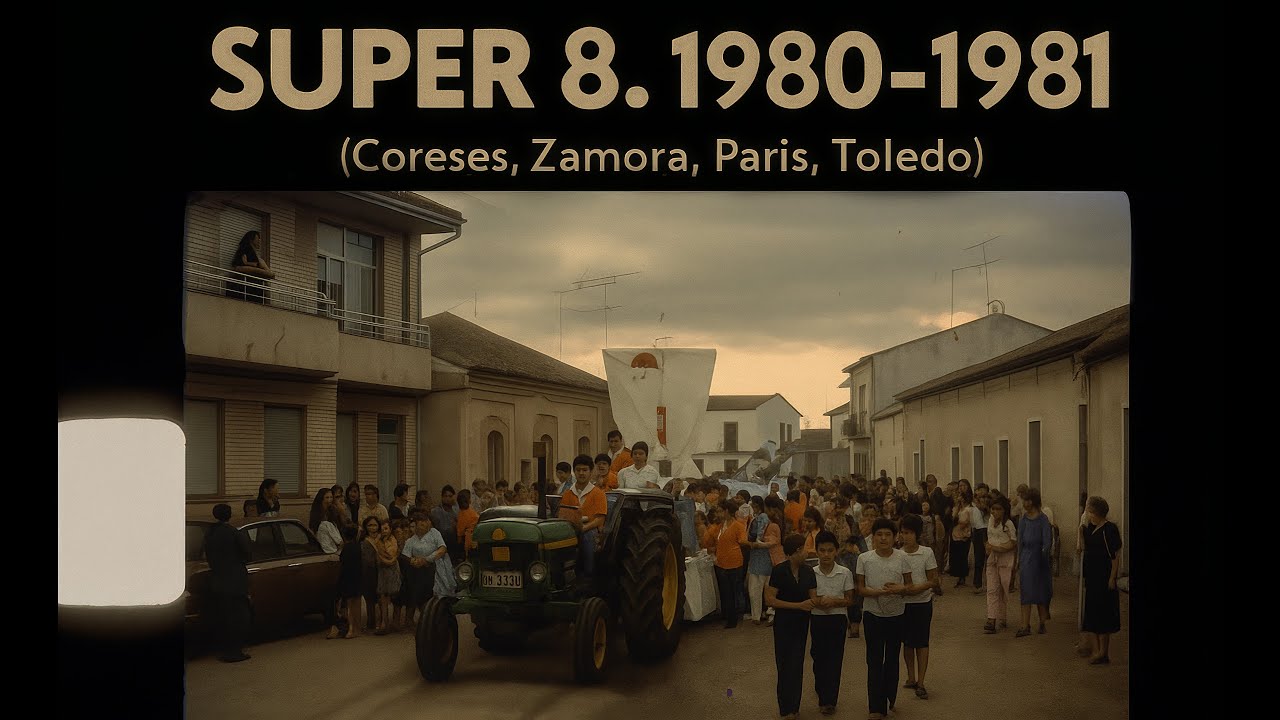 Super 8 Home Movies . Spain (Zamora, Coreses, Paris, Toledo) 1980-1981.AI Enhancer. Focus Fix. 60fps