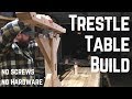 Indestructible Farm House Trestle Table w/ Old School Joinery // Woodworking // How To