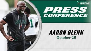 Aaron Glenn Postgame Press Conference (10/25) | New York Jets vs. Miami Dolphins | Week 7 | NFL