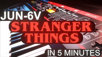 Stranger Things Theme in 5 minutes Arturia JUN-6V Tutorial