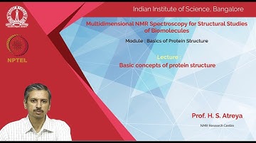 cy12-noc19 lec21 Basic concepts of protein structure
