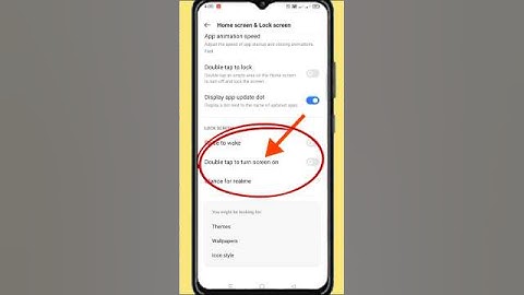double tap to turn on screen kaise enable kare||double tap in realmi phone||#abhayneware #shortvideo