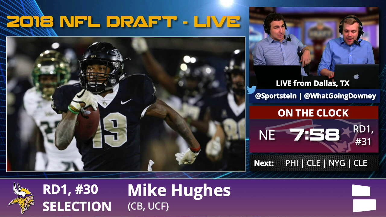 Vikings take UCF cornerback Mike Hughes in 1st round