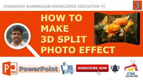 HOW TO MAKE 3D SPLIT PHOTO EFFECT