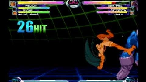 Marvel vs Capcom 2: Felicia "I Hate Sentinel" Combo