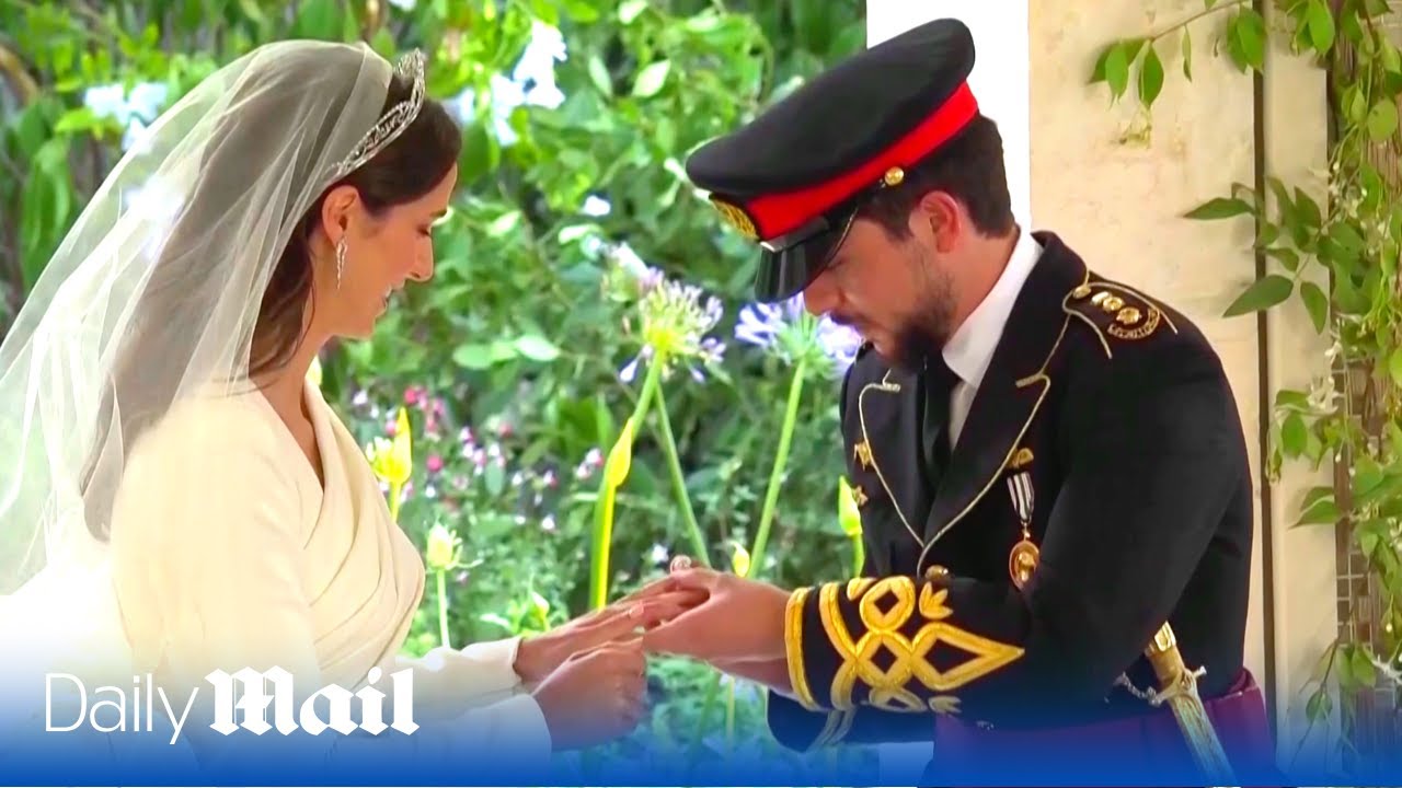 Jordan Royal wedding: Moment Crown Prince Hussein marries Rajwa Al-Saif