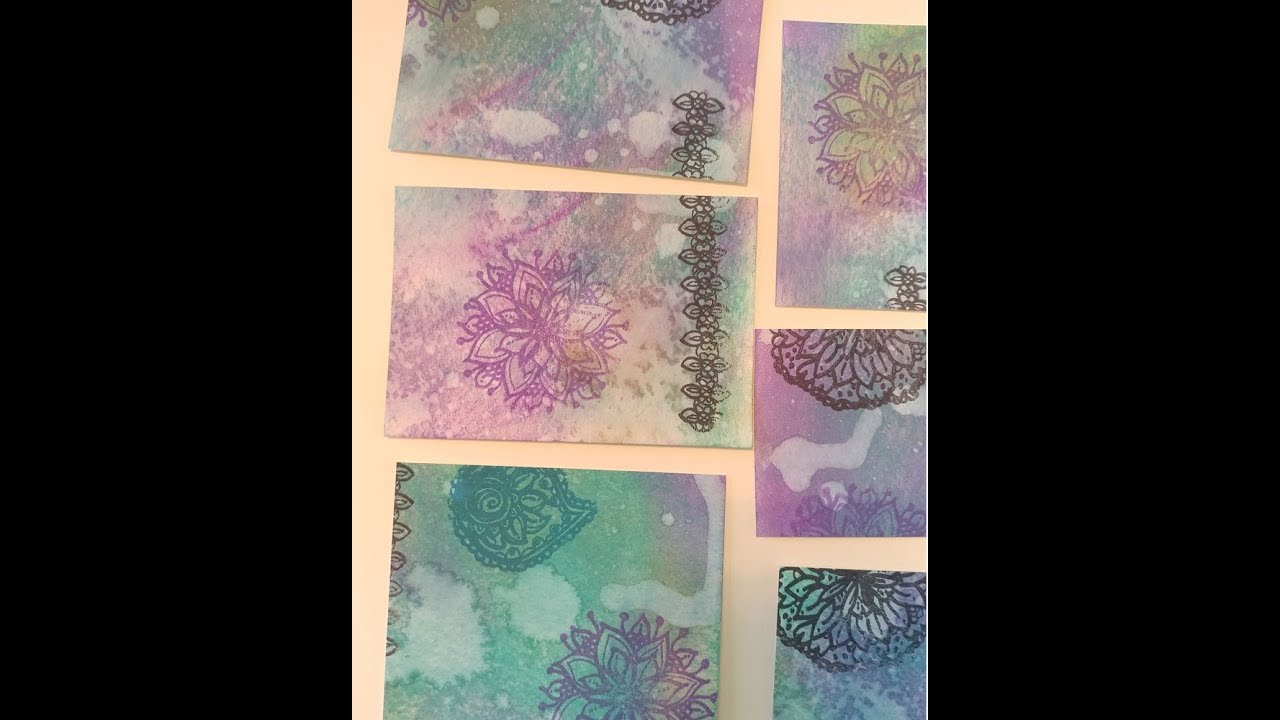 How to make Distress Oxide Backgrounds - YouTube
