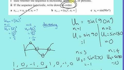 recurrence relations and periodic sequences