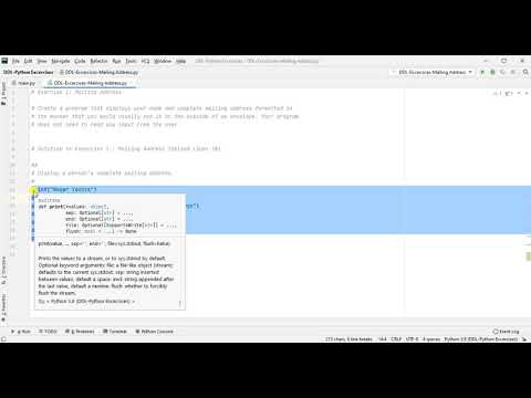 Data Deep Look | Python | Solution to Exercises | One 1 | Mailing Address