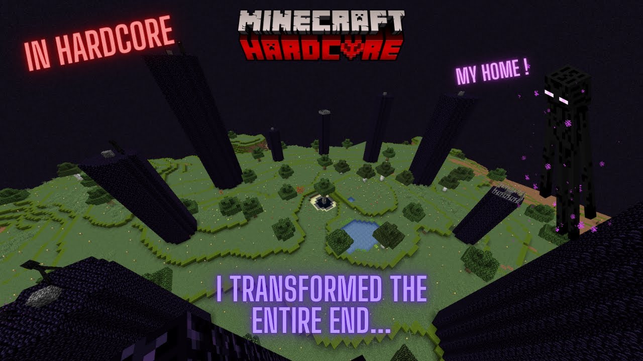 I TRANSFORMED THE ENTIRE END ISLAND INTO THE OVERWORLD IN MINECRAFT ...