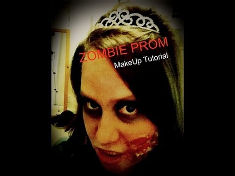  Zombie Prom Queen Makeup Tutorial  YouTube