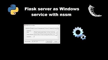 Python Flask server as a windows background service using nssm