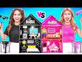 Black Girl Vs Pink Girl Build Amazing Doll House For Huntrix Kpop Demon Hunters