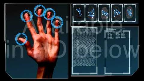 HD Fingerprint Scan Identification Interface