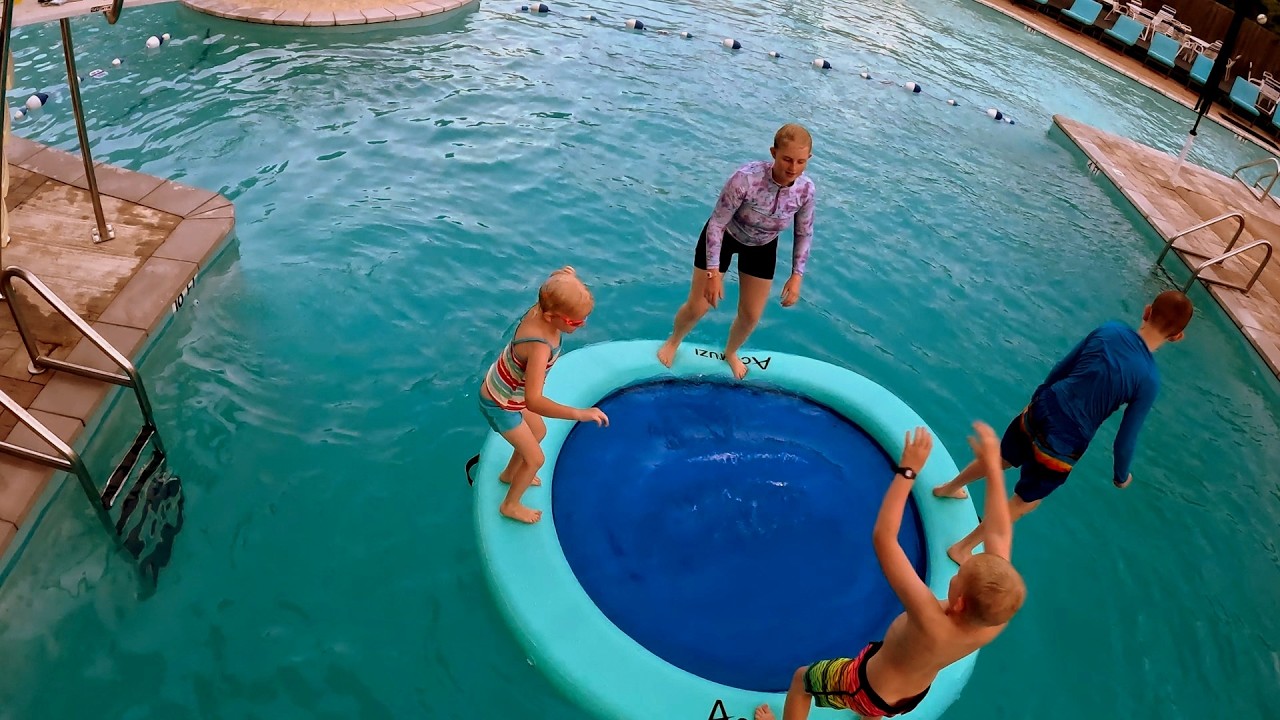 Our Floating Island ACOMUZI Water Hammock Inflatable Floating Dock