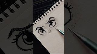 how to draw eyes in easy way #art #drawing #anime #howtodraw #shorts #shortsfeed #sketch #pencil