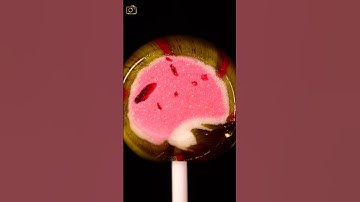lollipop melting ASMR Close up Macro #shorts  #satisfying #closeup #macro #asmr