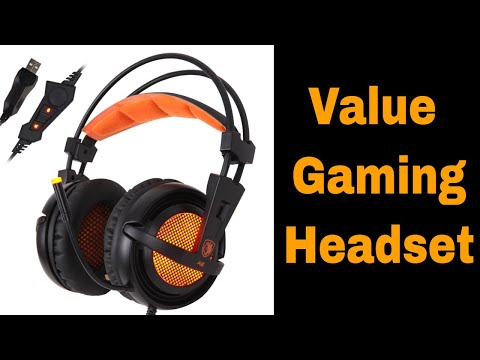 Sades A6 7.1 surround Sound USB headset Review.  LED lights and High Sensitivity Microphone