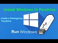 How to Run Windows 10 Directly from USB Pendrive | Portable windows run in pendriv Without Install