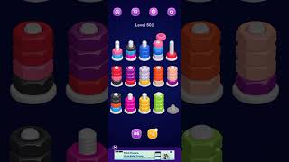 Nut Sort Level 501 Walkthrough | Nuts — Color Sort 501 solution