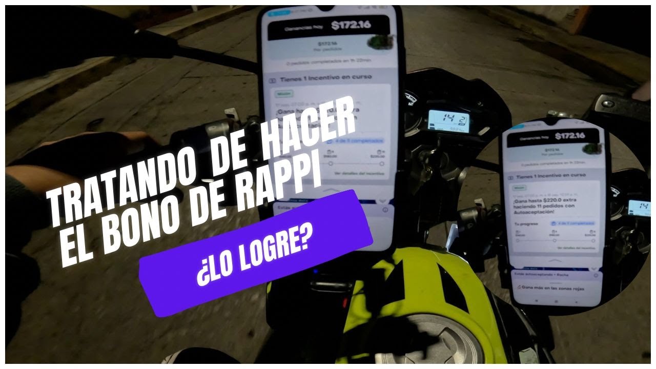 ¡RETO DOBLE! Intentando hacer el Bono + Turno Nocturno en RAPPI 😔😤