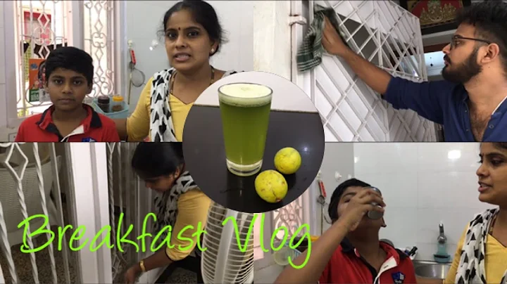 Breakfast Vlog/Mint Juice/Ericha kuzhambu/Sunda ku...