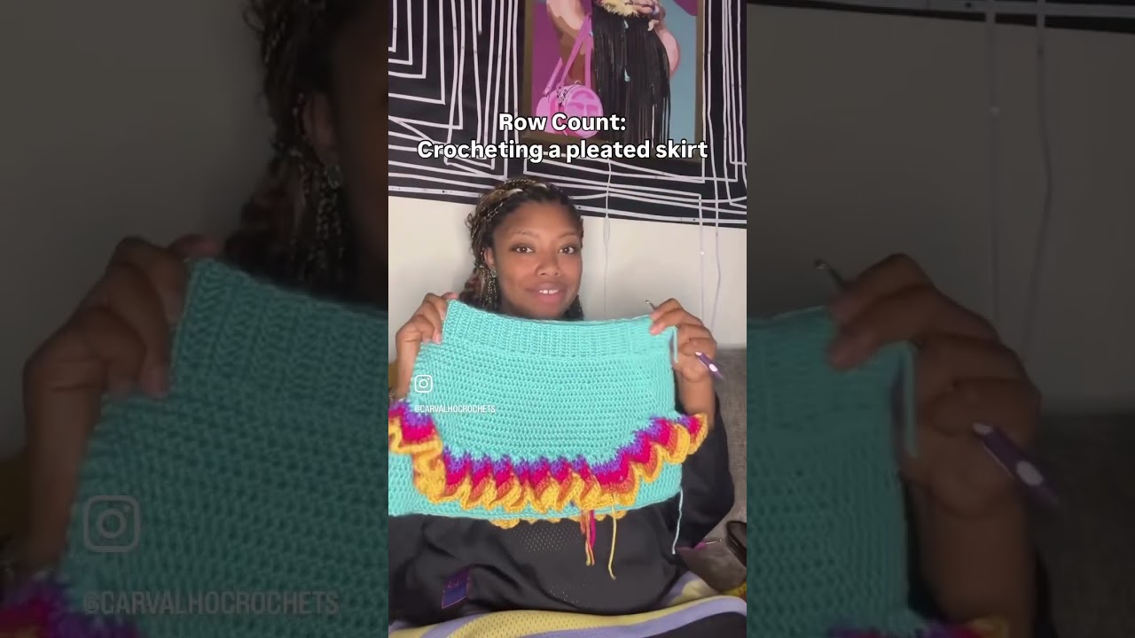 Crocheting a Pleated Skirt! Row Count!